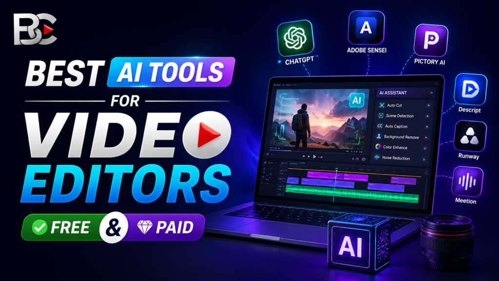 Best AI Tools for Video Editors in 2026 (Free & Paid)