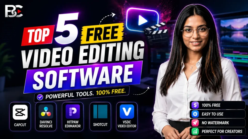 Top 5 Free Video Editing Software for YouTube Creators in 2026